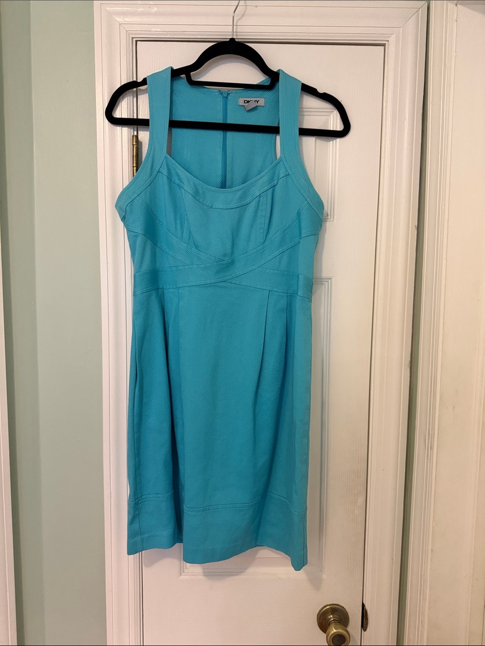 DKNY Turquoise Pencil Dress